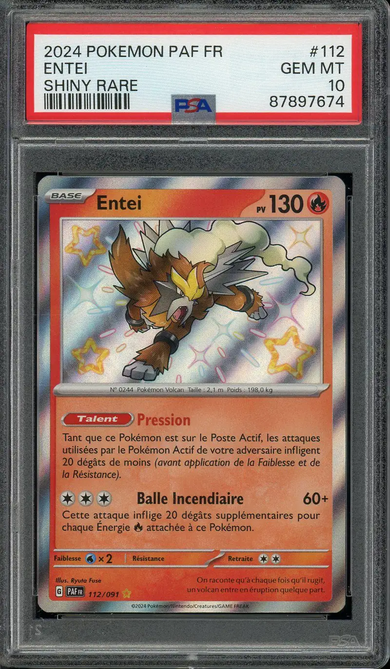 PSA 10 Entei Shiny