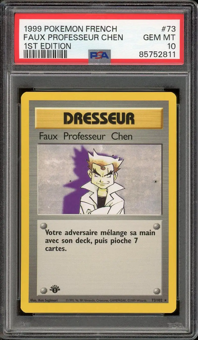 PSA 10 Faux Professeur Chen