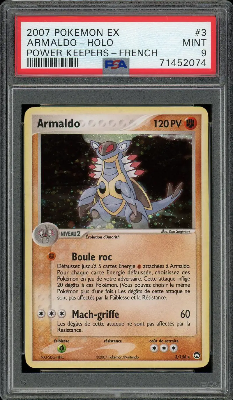 PSA 9 Armaldo Holo