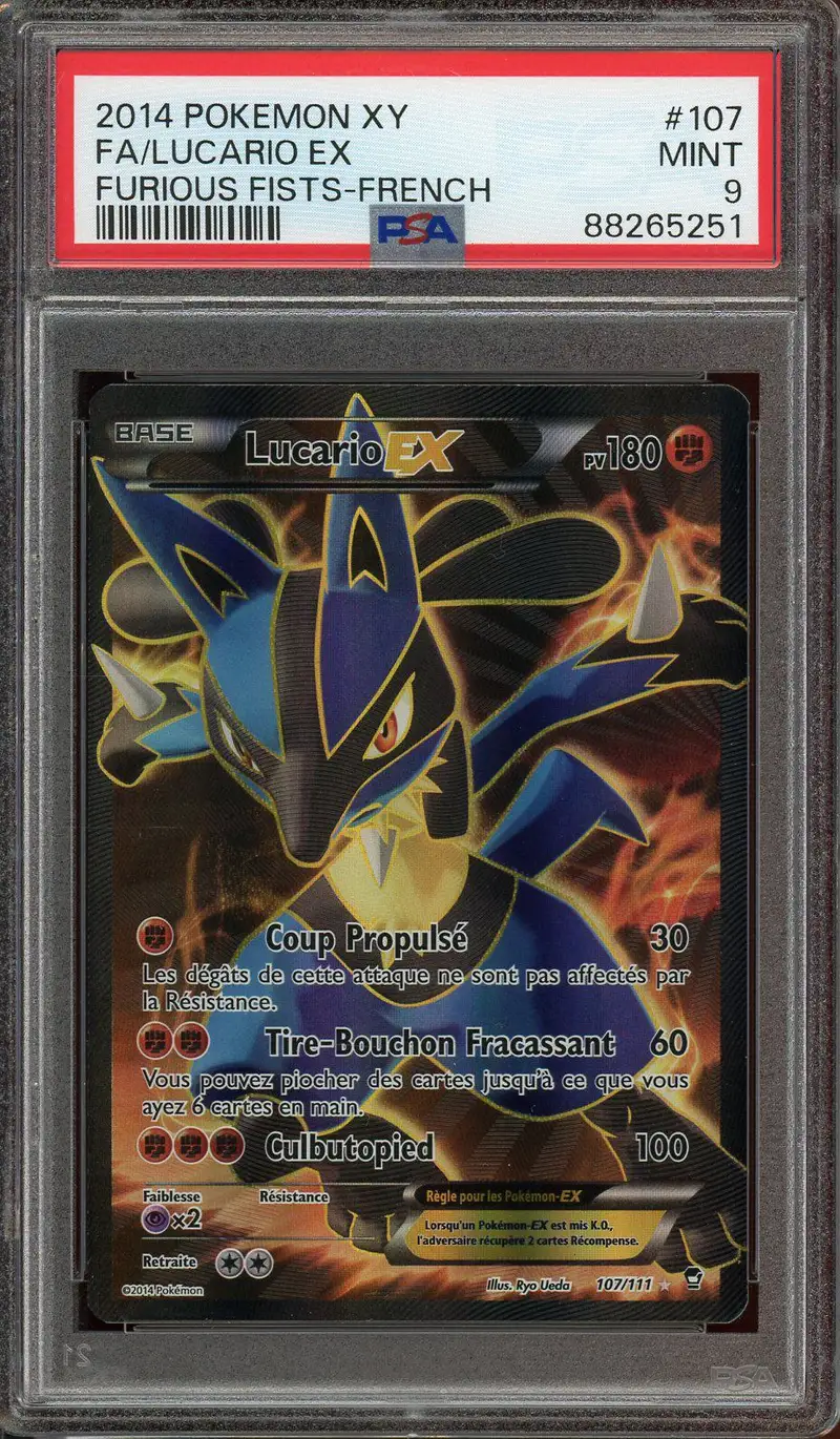 PSA 9 Lucario Ex