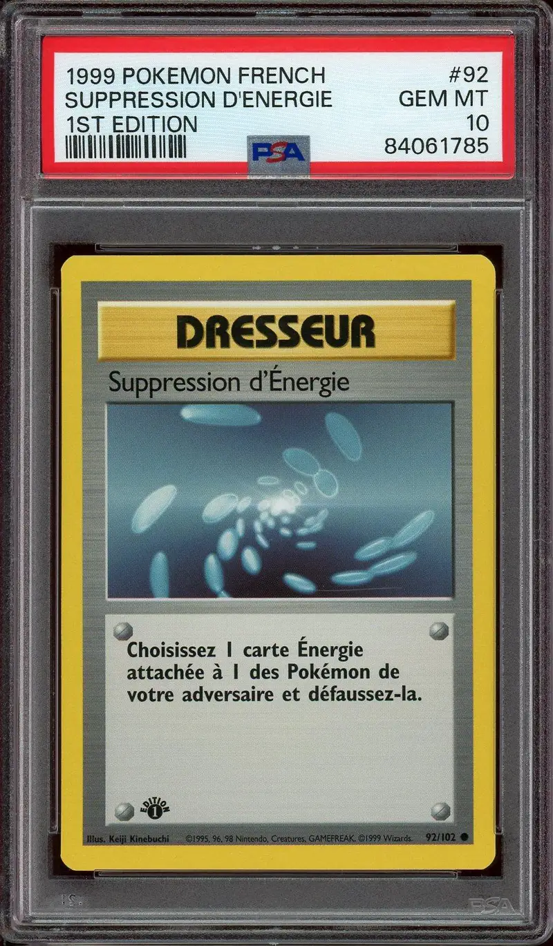 PSA 10 Suppression d'Energie