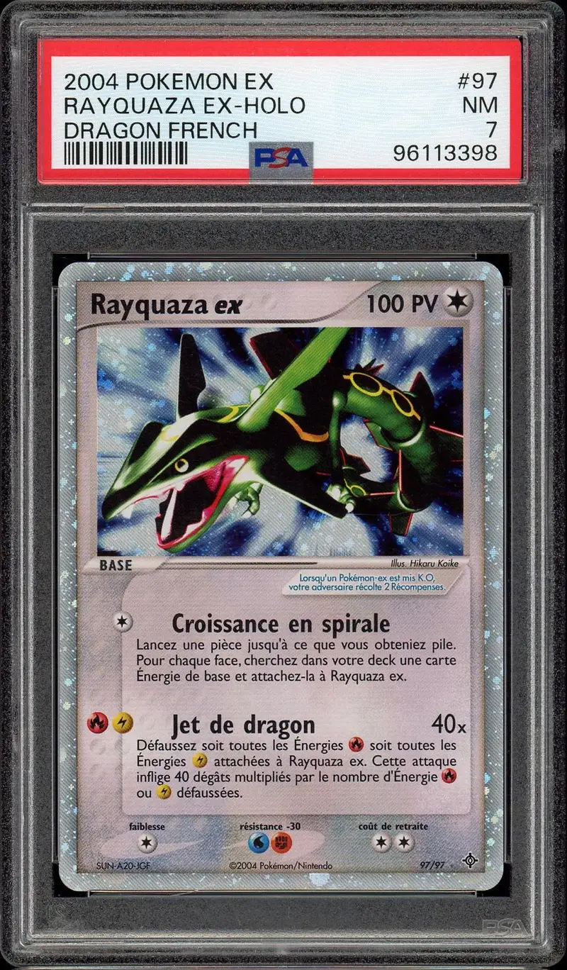 PSA 7 Rayquaza Ex