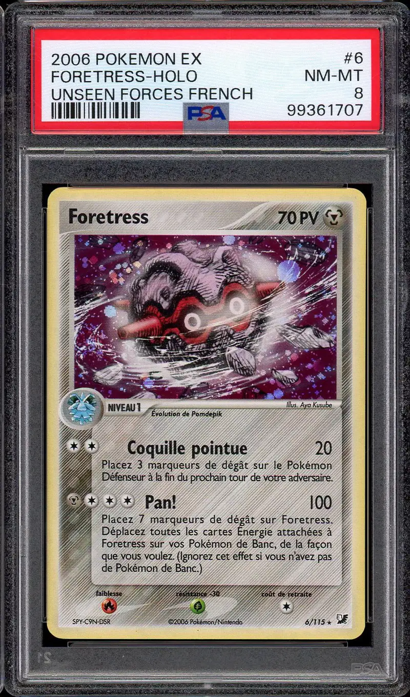 PSA 8 Foretress Holo