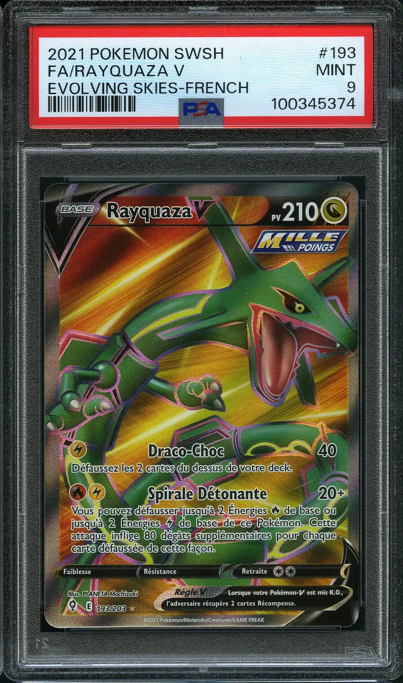 PSA 9 Rayquaza V