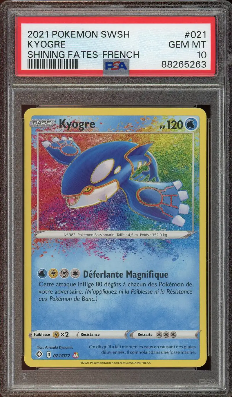 PSA 10 Kyogre Amazing