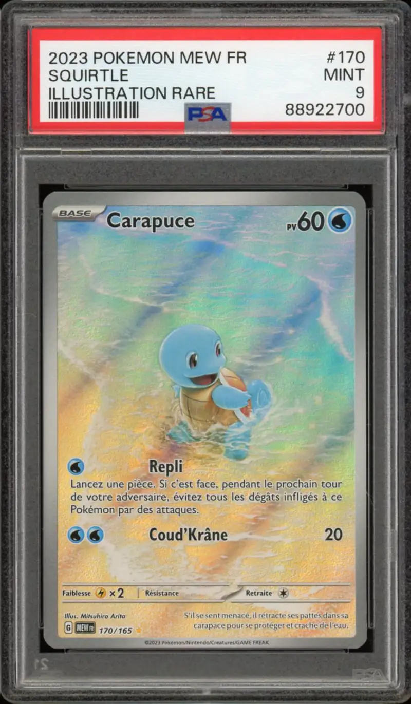 PSA 9 Carapuce