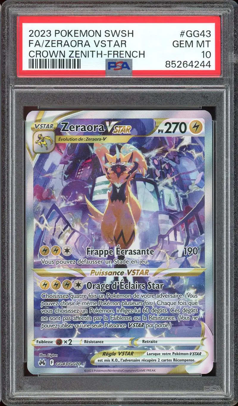 PSA 10 Zeraora VStar