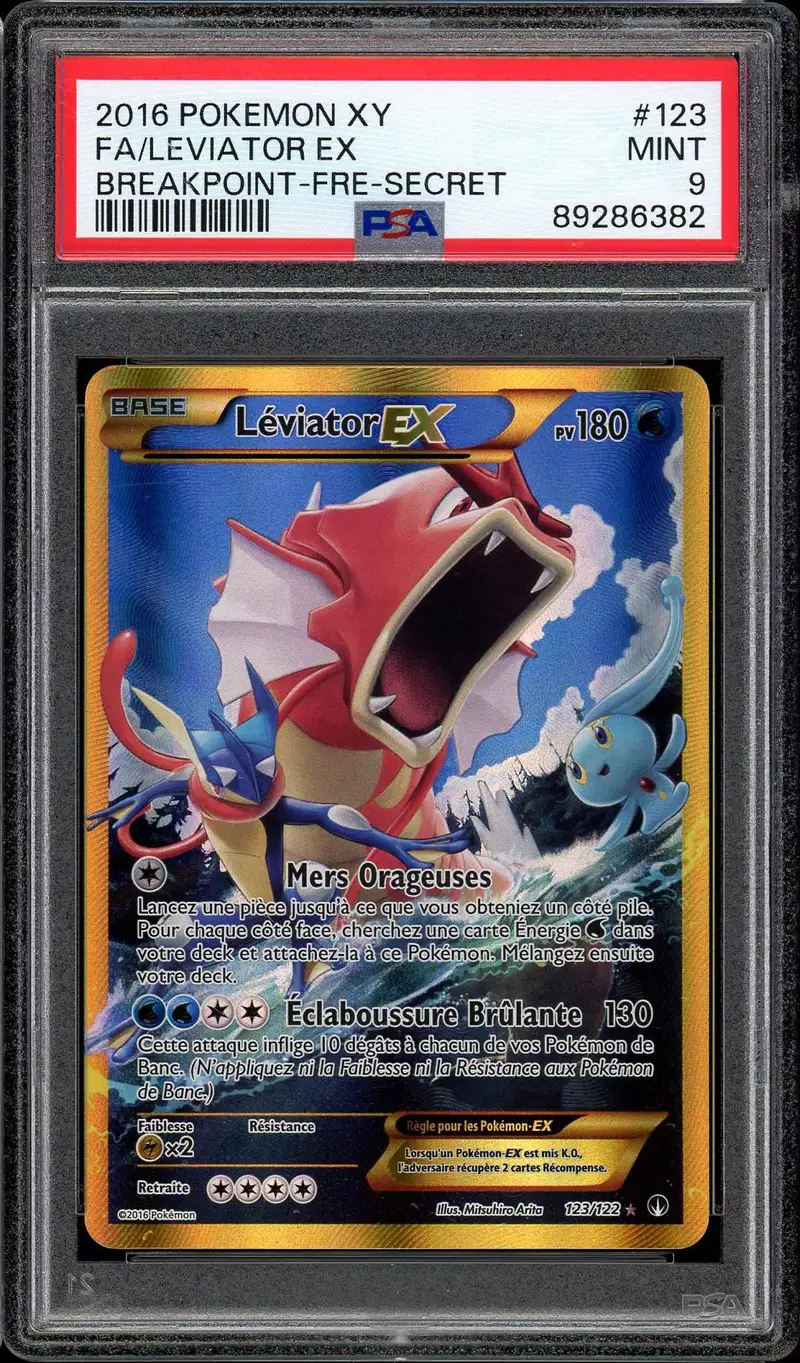 PSA 9 Léviator Ex Gold