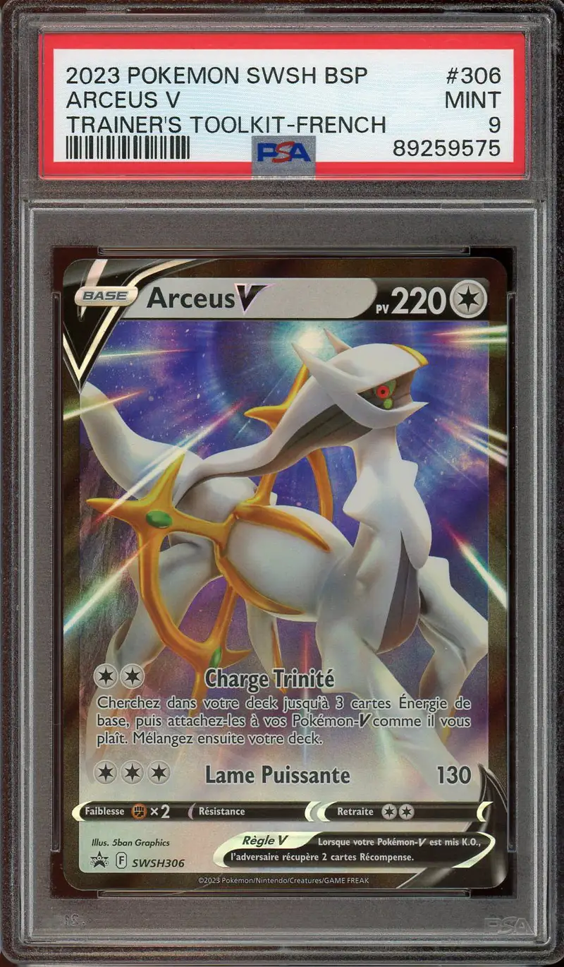 PSA 9 Arceus V