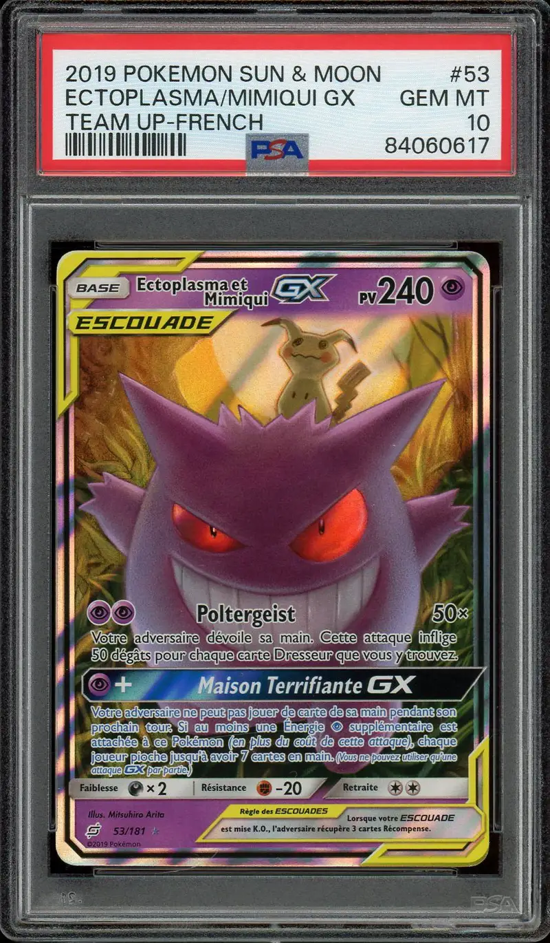 PSA 10 Ectoplasma et Mimiqui Gx