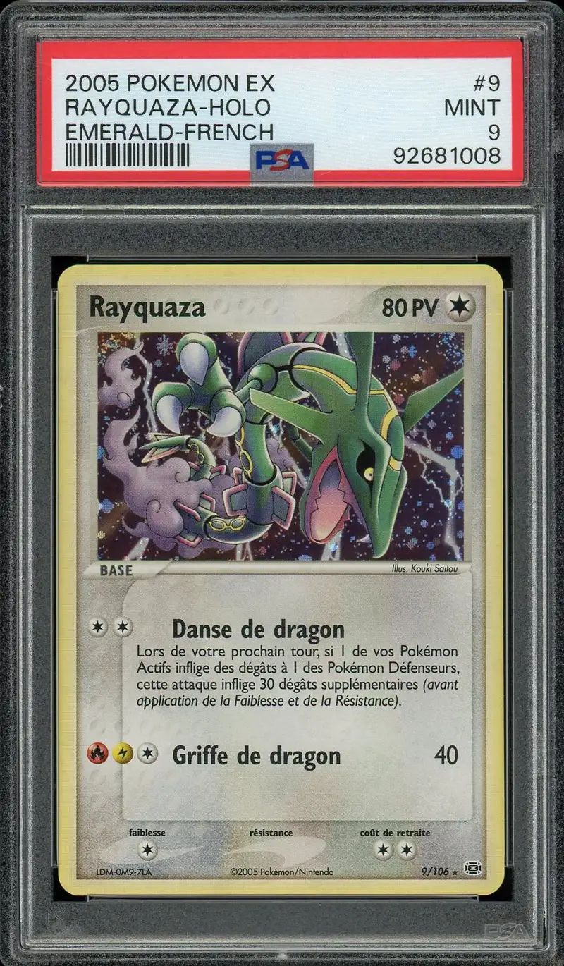 PSA 9 Rayquaza Holo