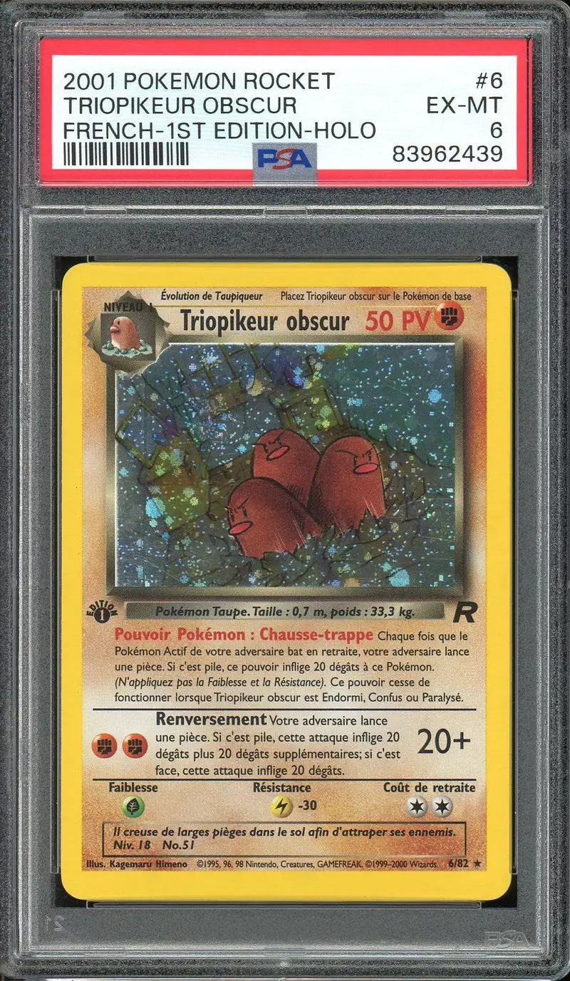 PSA 6 Triopikeur Obscur Holo