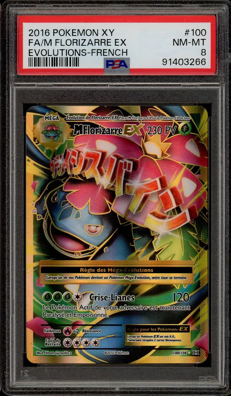PSA 8 Méga Florizarre Ex
