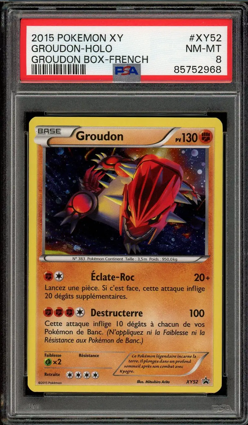 PSA 8 Groudon Holo