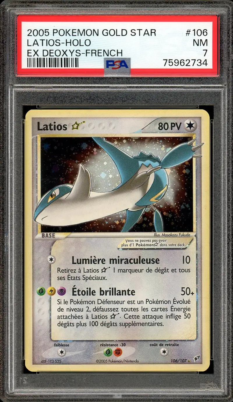 PSA 7 Latios Gold Star