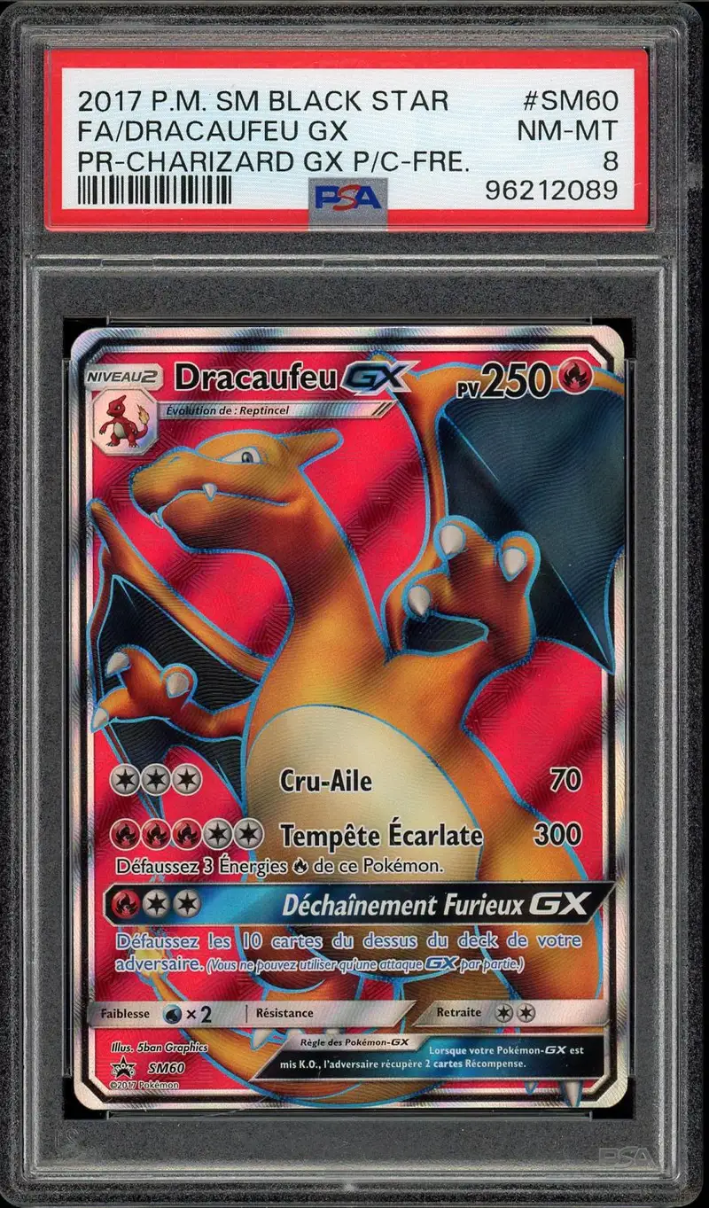 PSA 8 Dracaufeu Gx