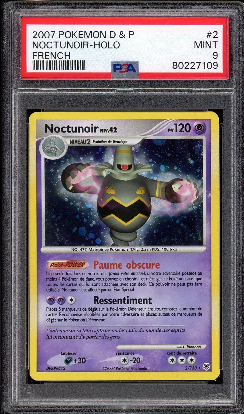 PSA 9 Noctunoir Holo