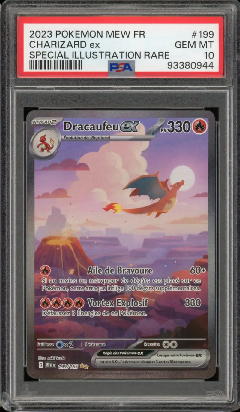 PSA 10 Dracaufeu Ex