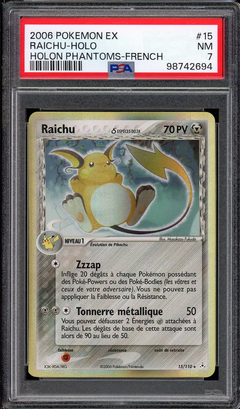 PSA 7 Raichu Holo