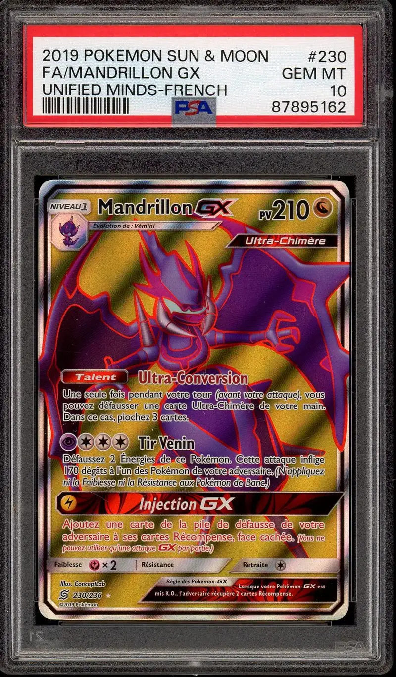 PSA 10 Mandrillon Gx
