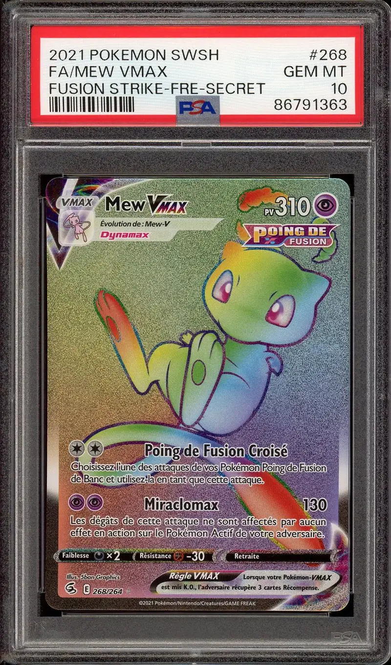 PSA 10 Mew VMax Rainbow