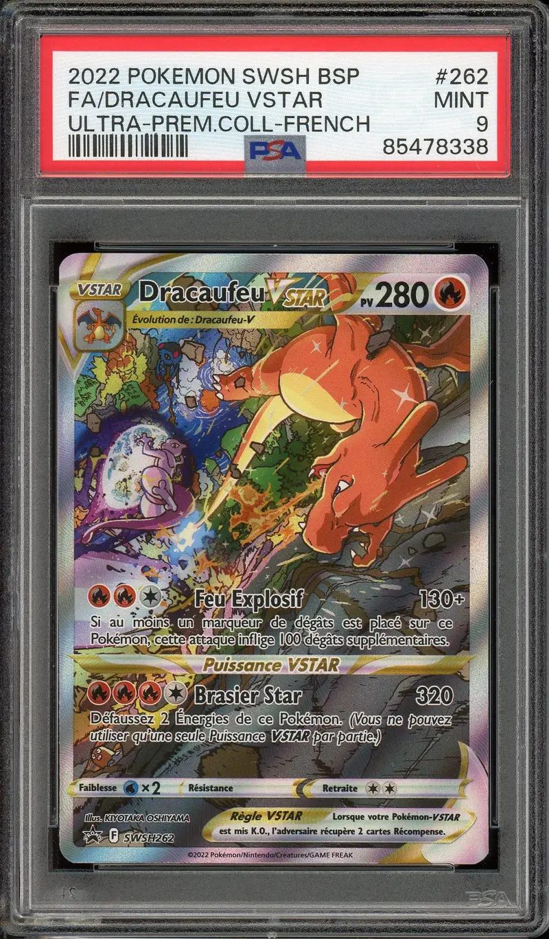 PSA 9 Dracaufeu VStar