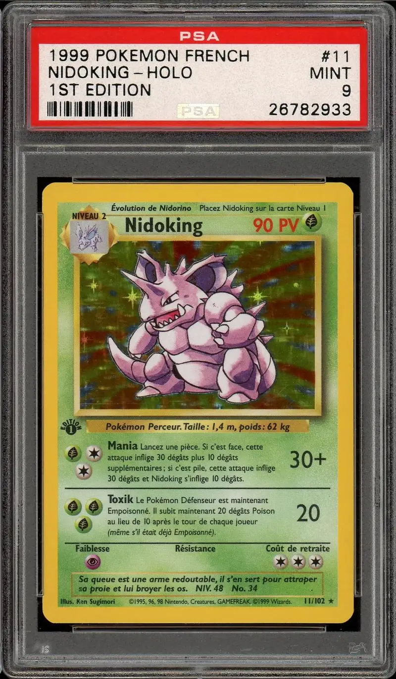 PSA 9 Nidoking Holo
