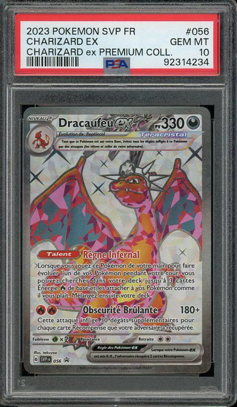 PSA 10 Dracaufeu Ex