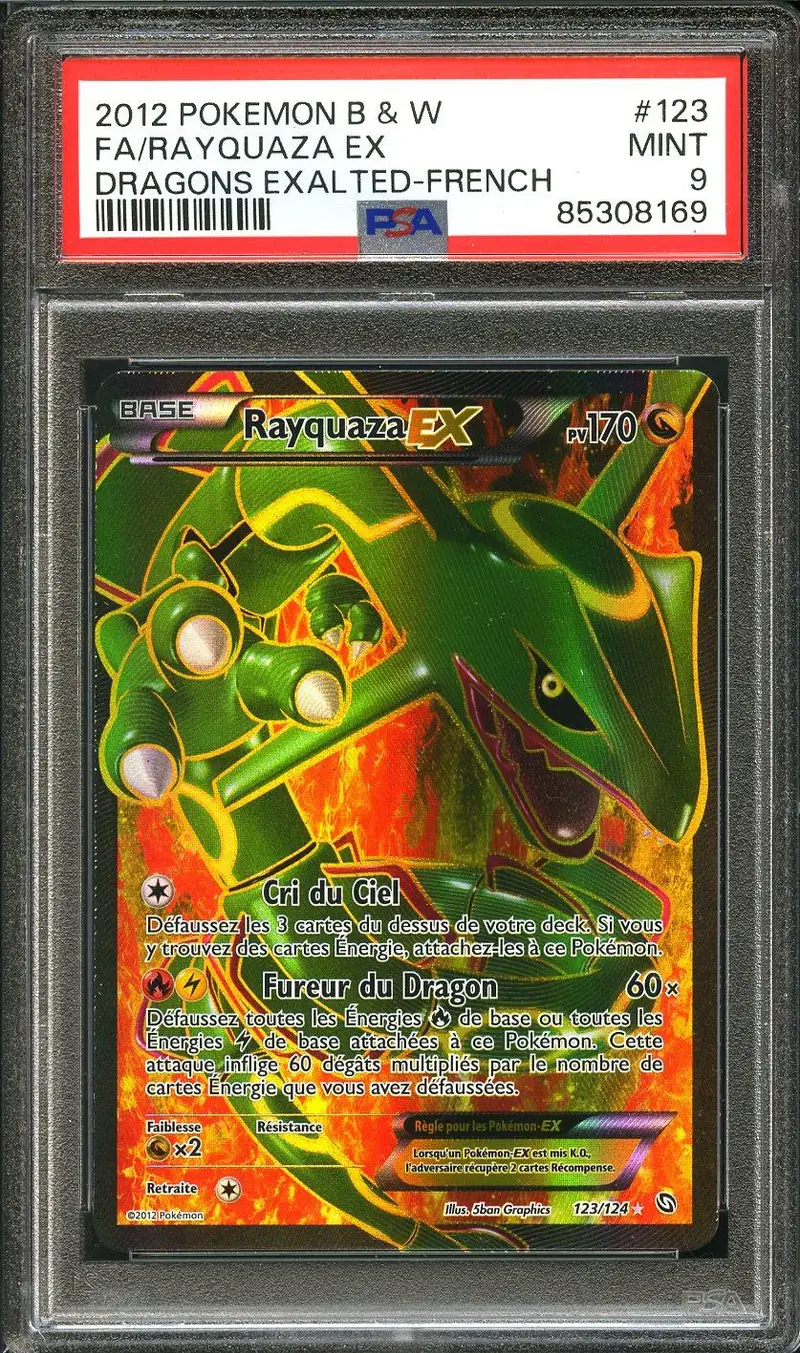 PSA 9 Rayquaza Ex