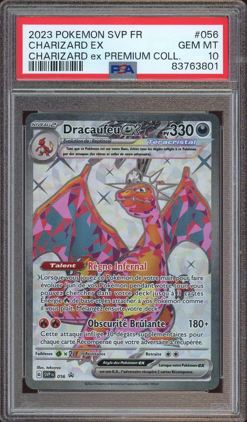 PSA 10 Dracaufeu Ex