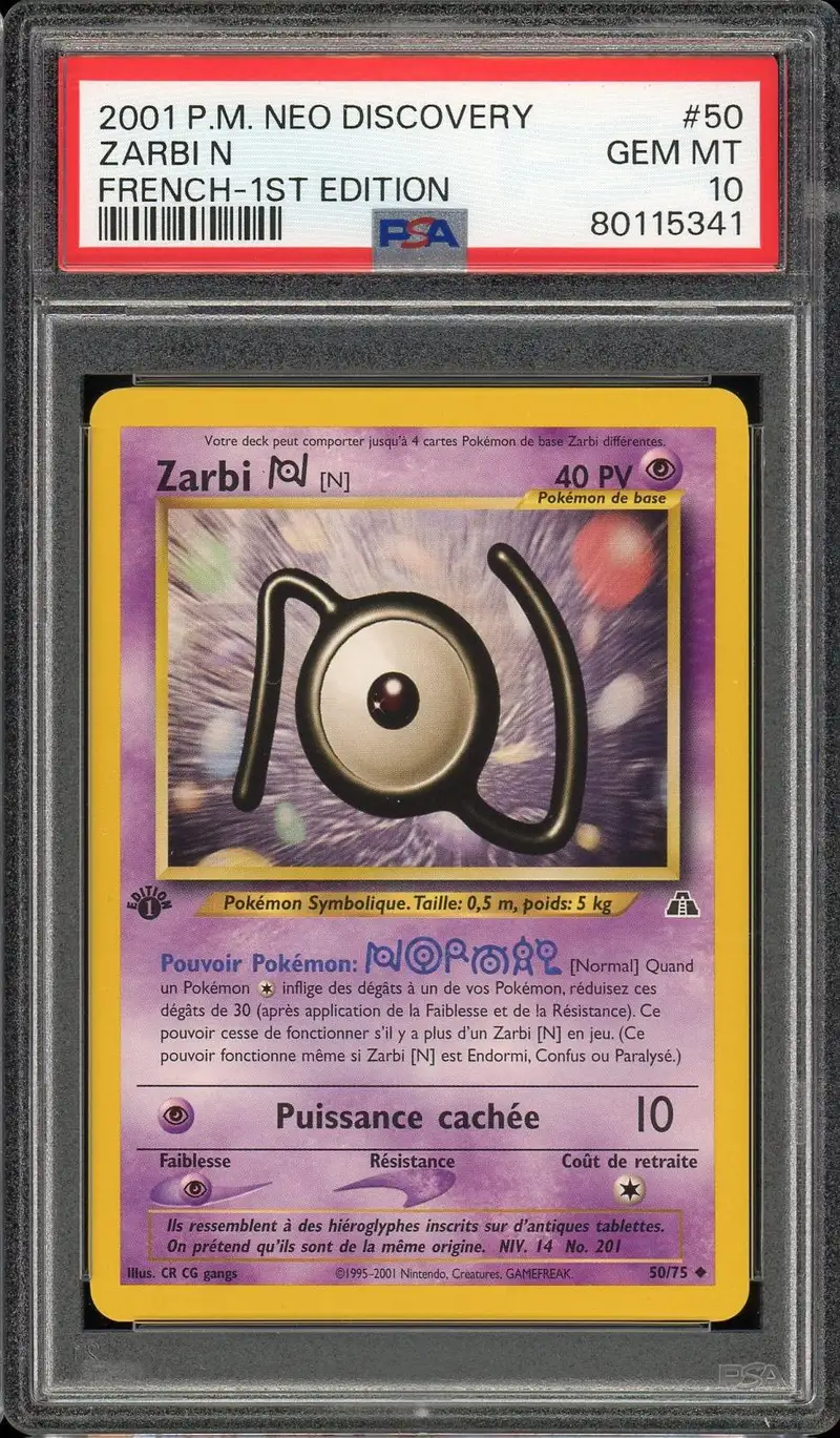 PSA 10 Zarbi