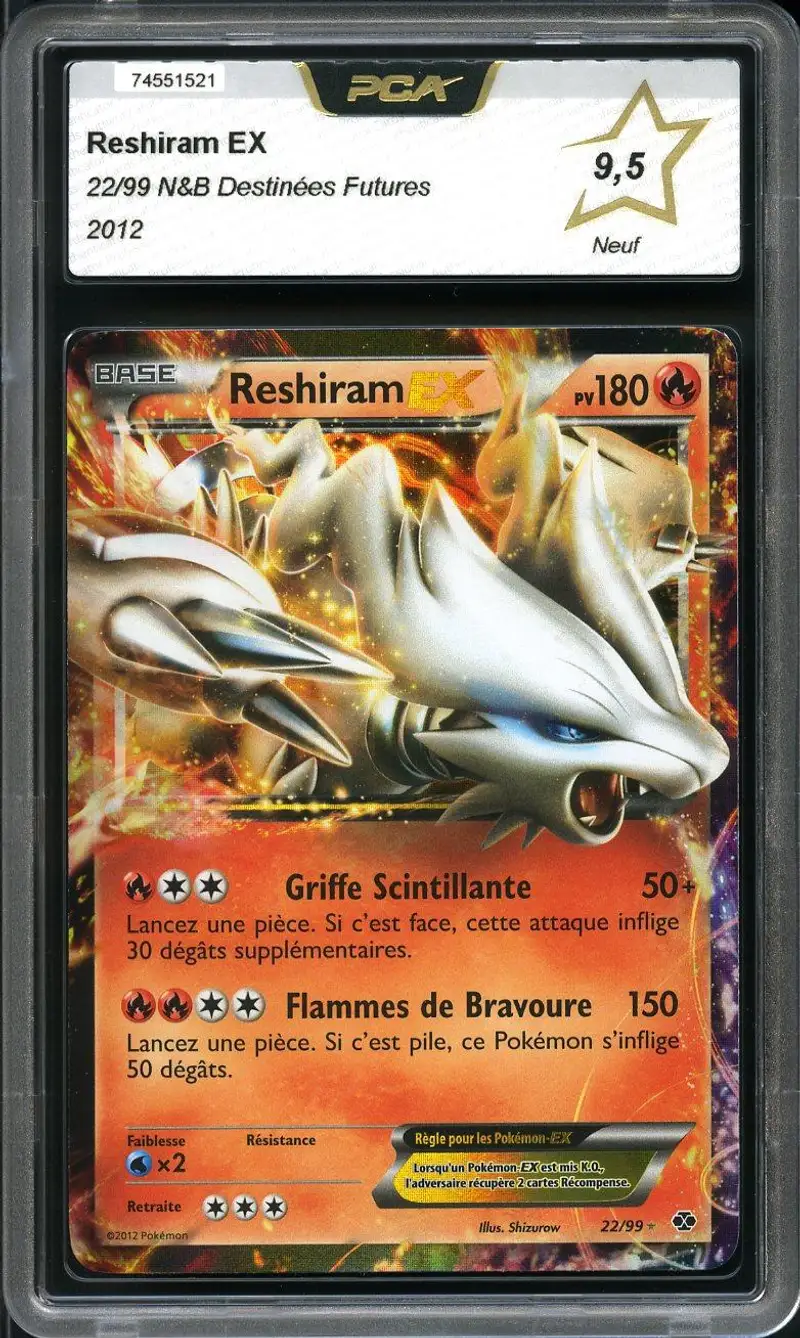 PCA 9.5 Reshiram Ex