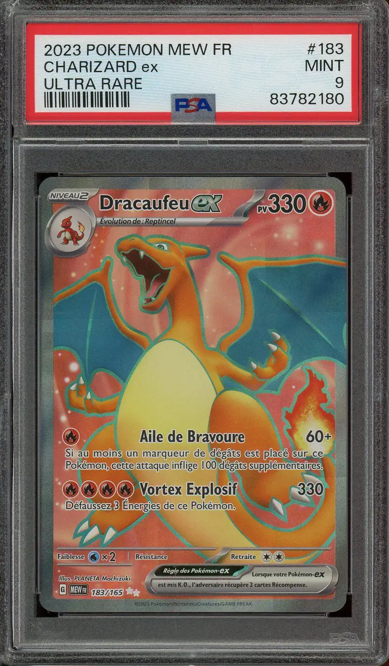PSA 9 Dracaufeu Ex