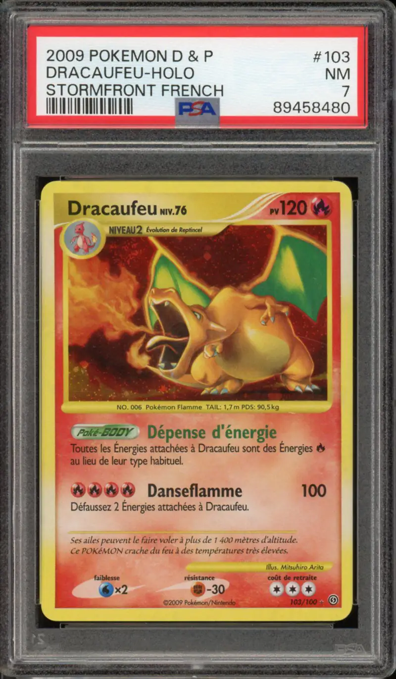 PSA 7 Dracaufeu Holo
