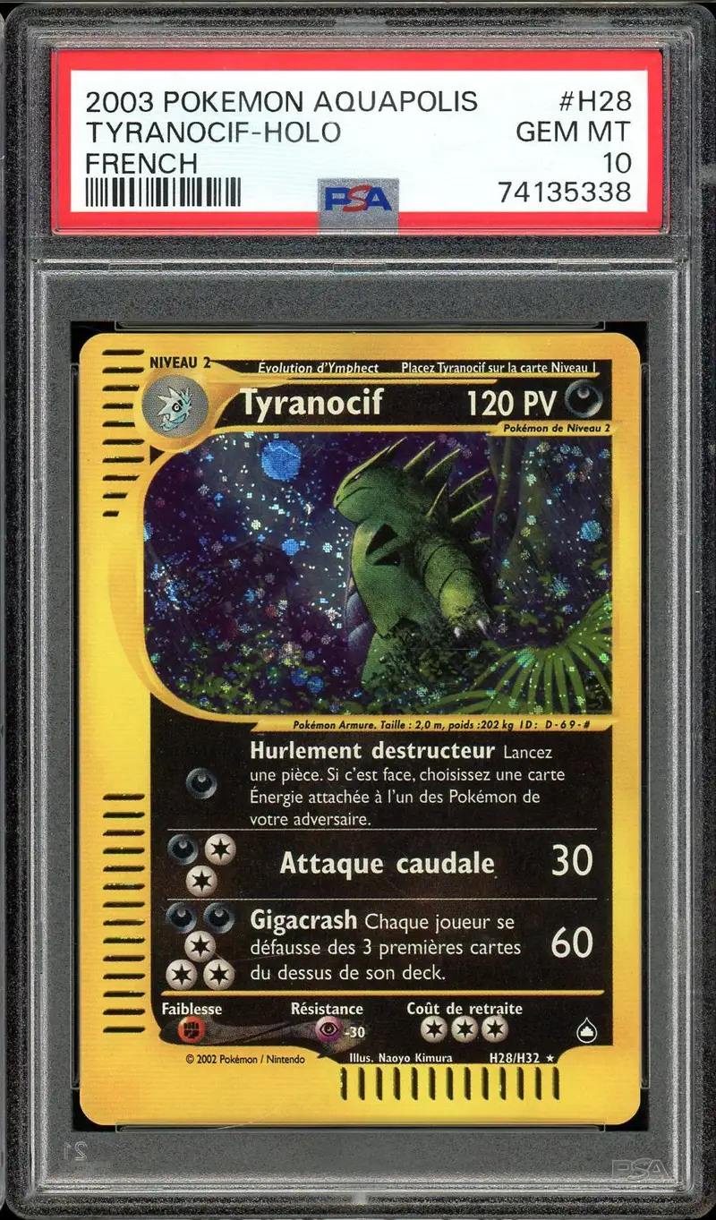 PSA 10 Tyranocif Holo