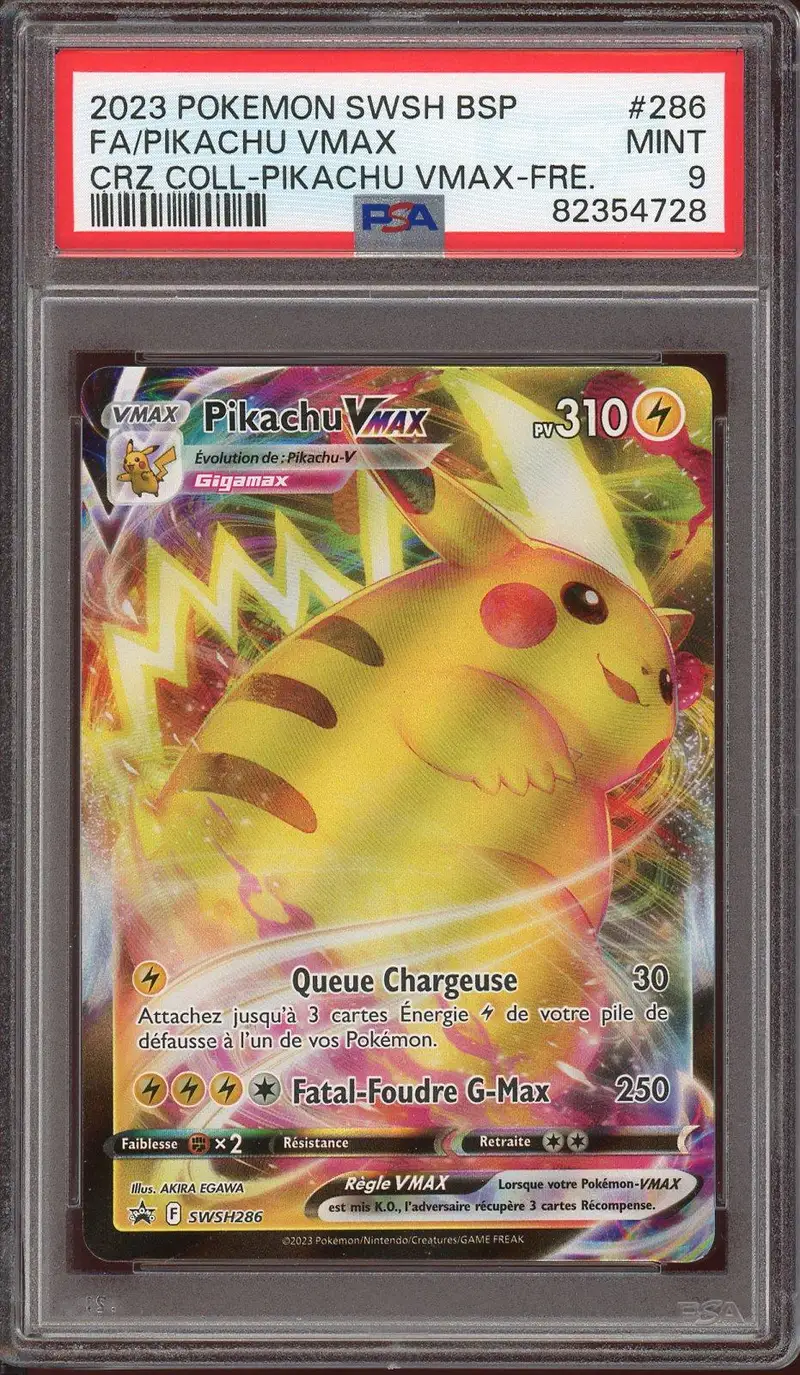 PSA 9 Pikachu VMax
