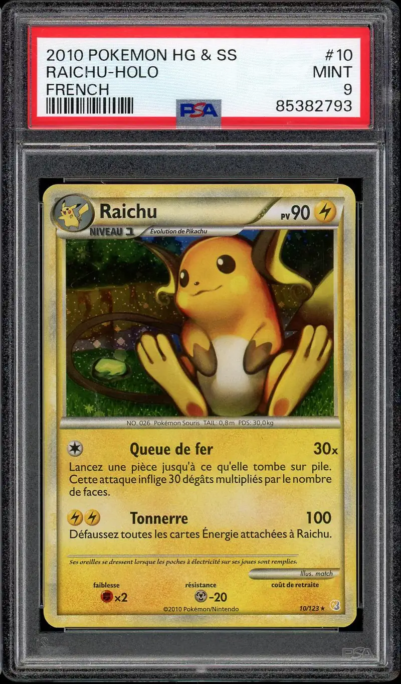 PSA 9 Raichu Holo