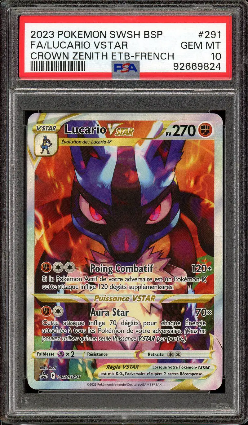 PSA 10 Lucario VStar