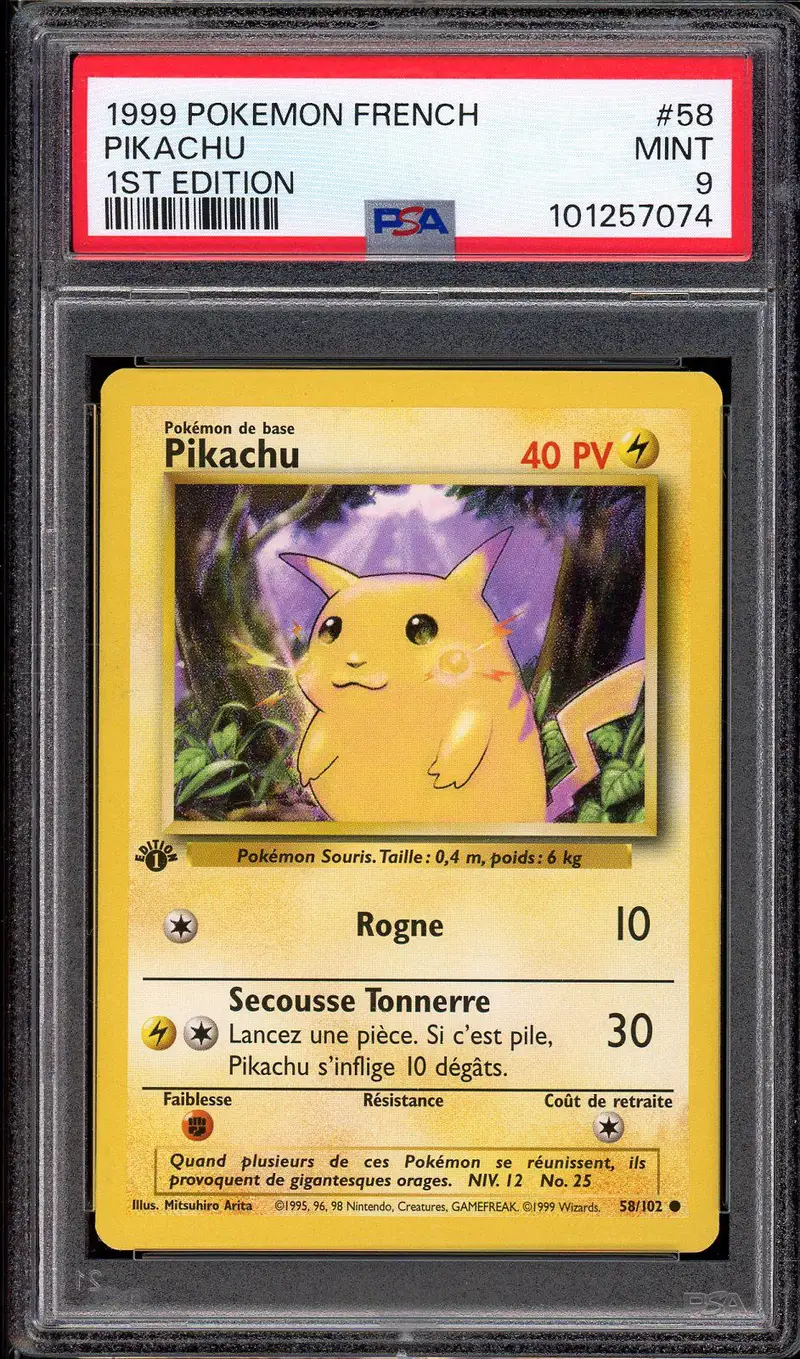 PSA 9 Pikachu