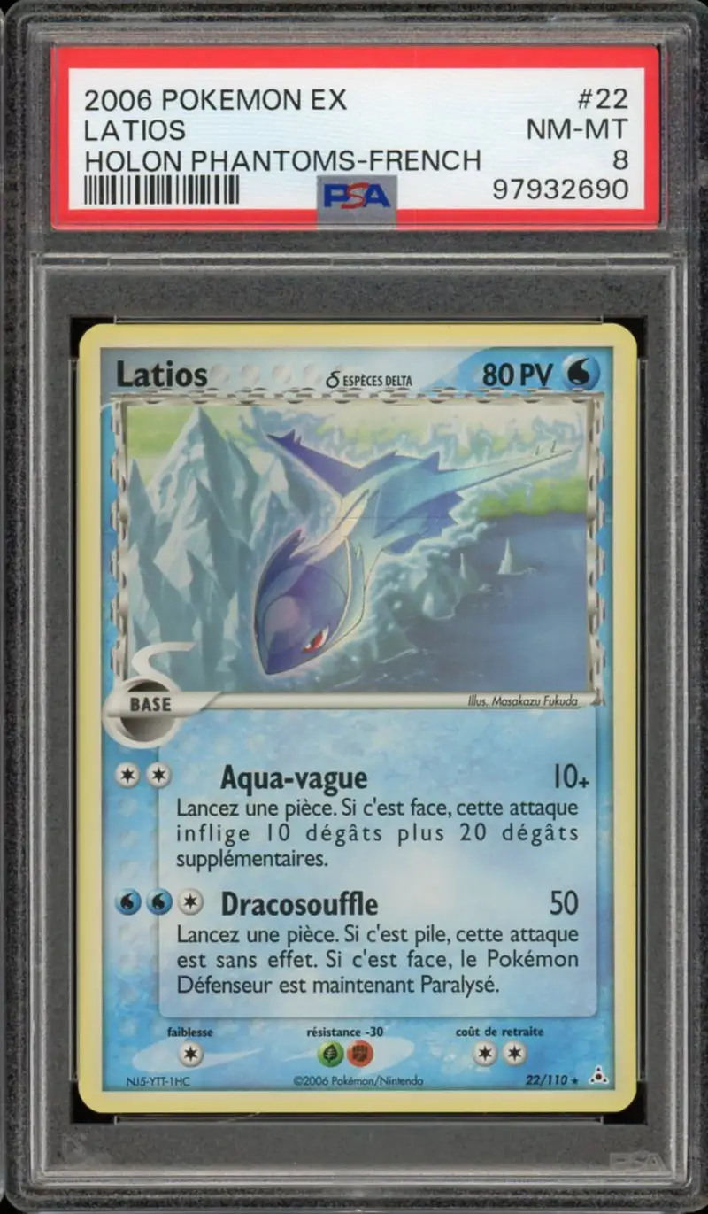 PSA 8 Latios Holo