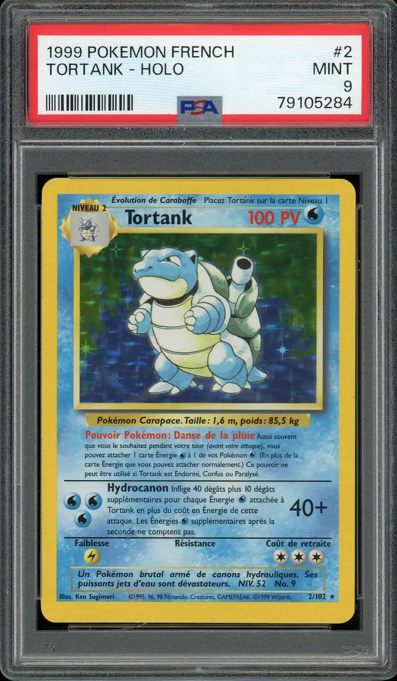 PSA 9 Tortank Holo