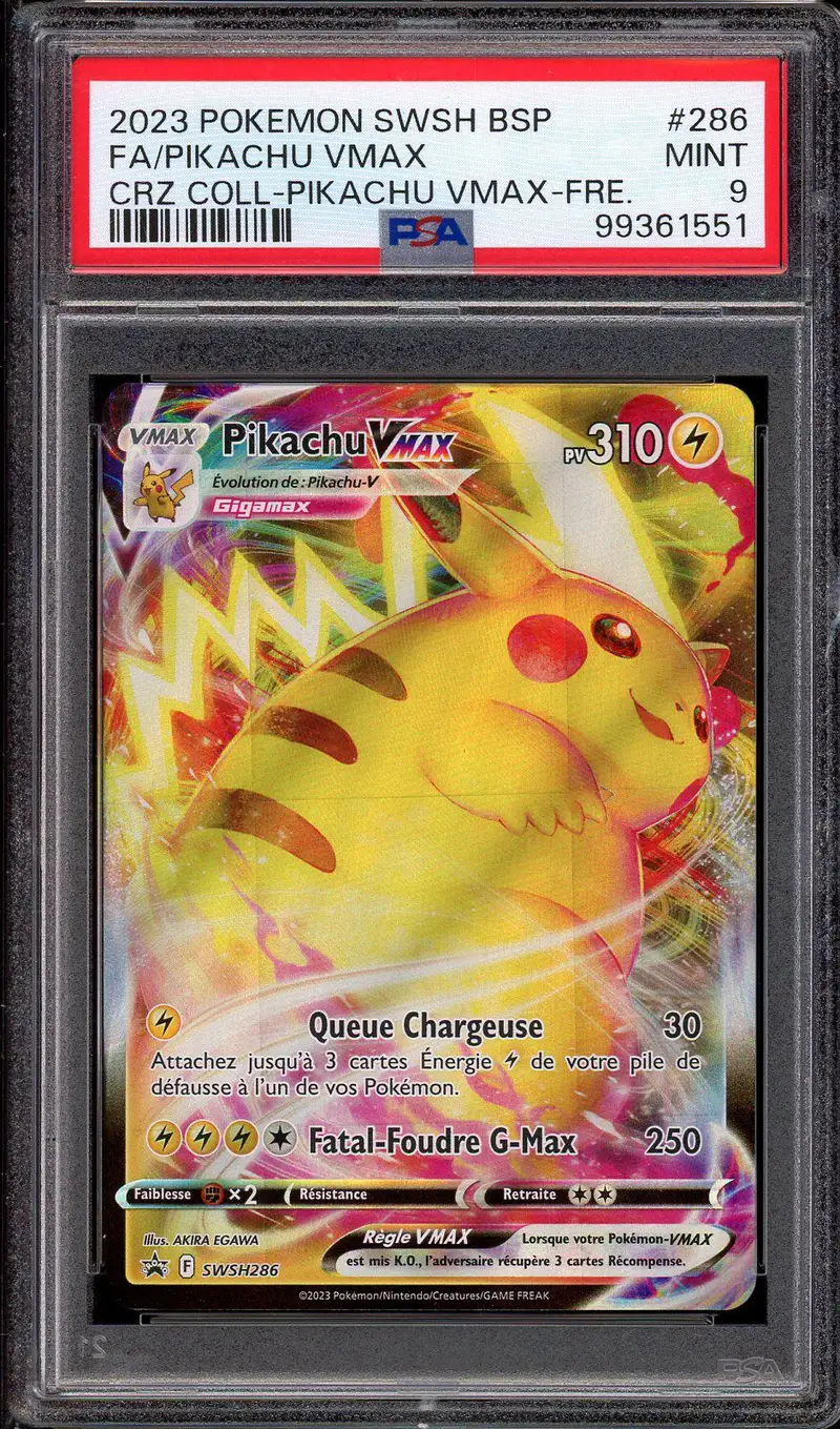 PSA 9 Pikachu VMax