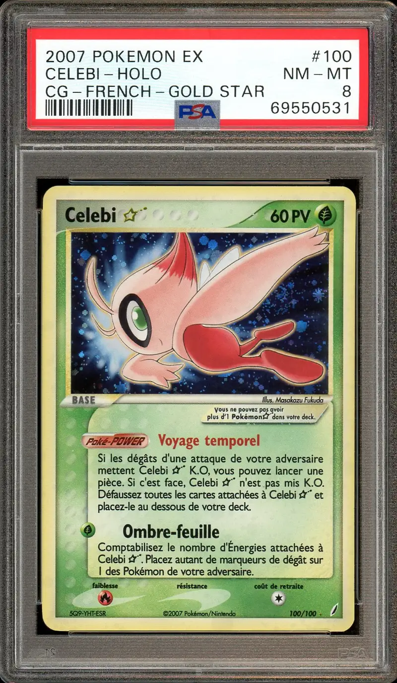 PSA 8 Celebi Gold Star