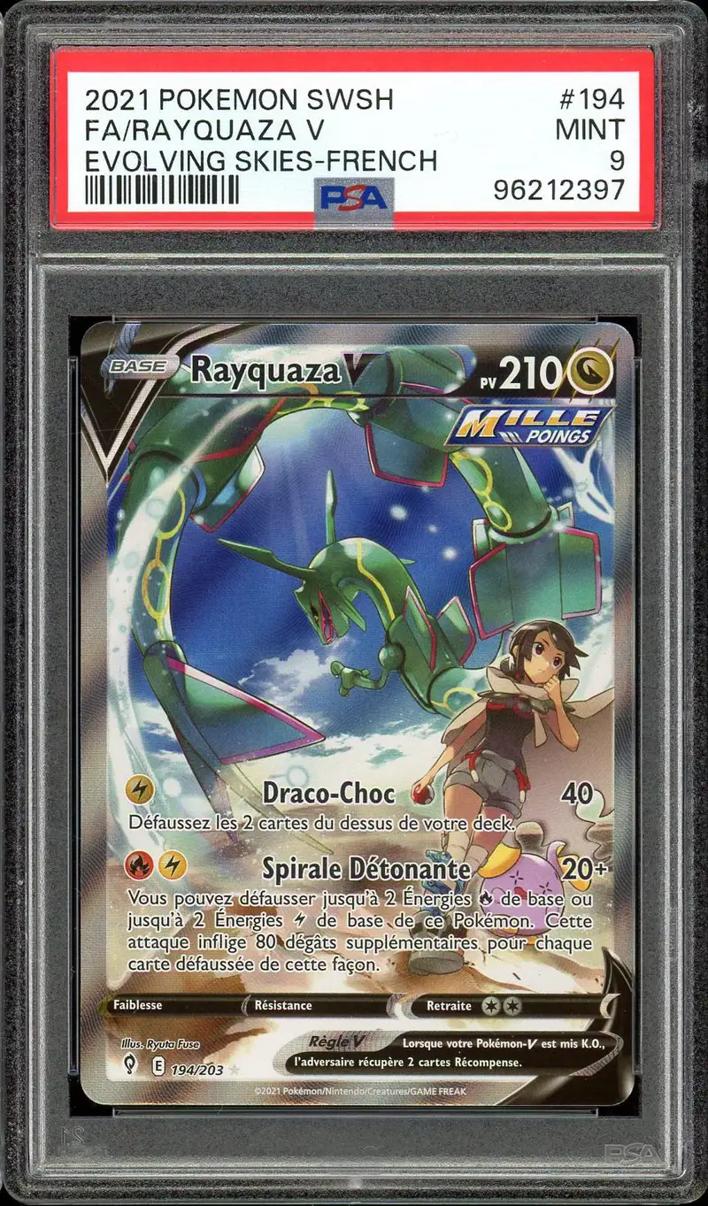 PSA 9 Rayquaza V