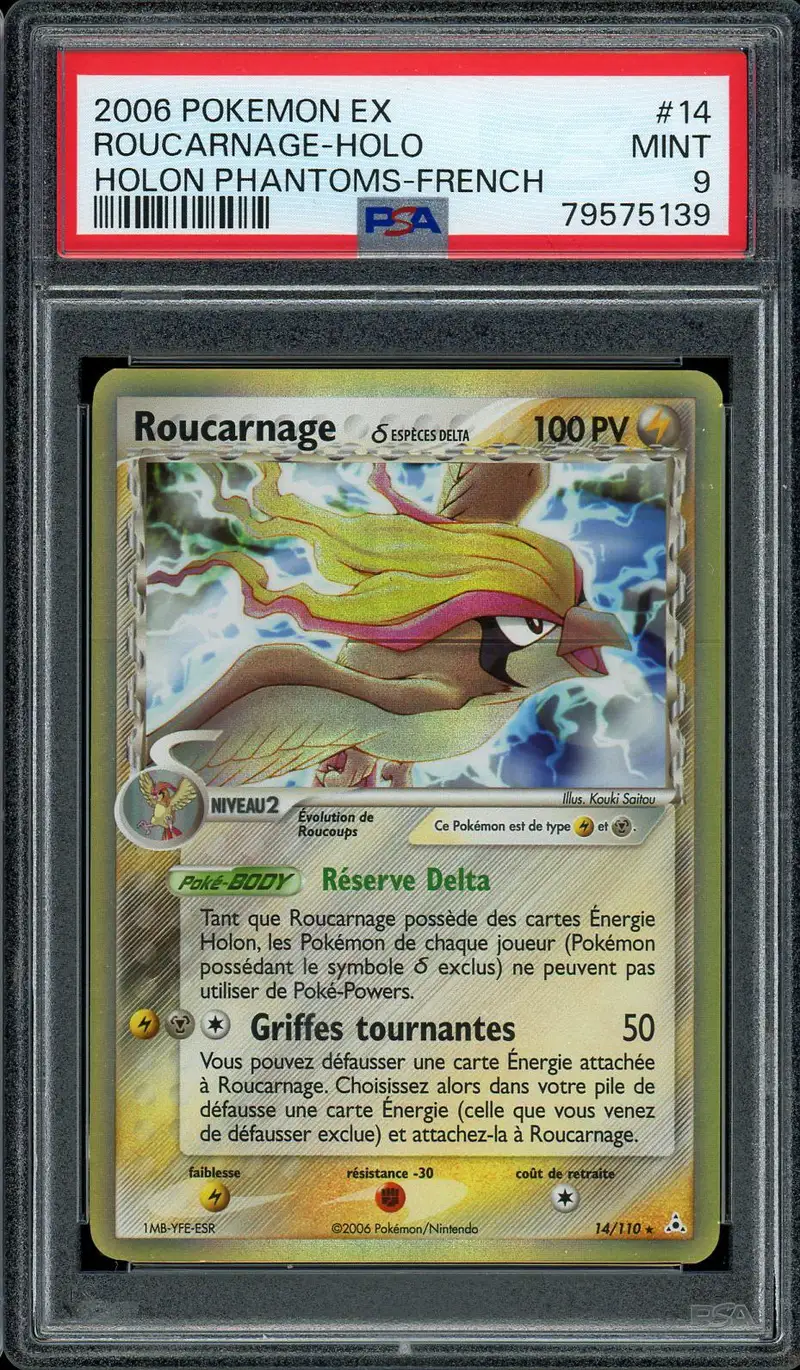 PSA 9 Roucarnage Holo