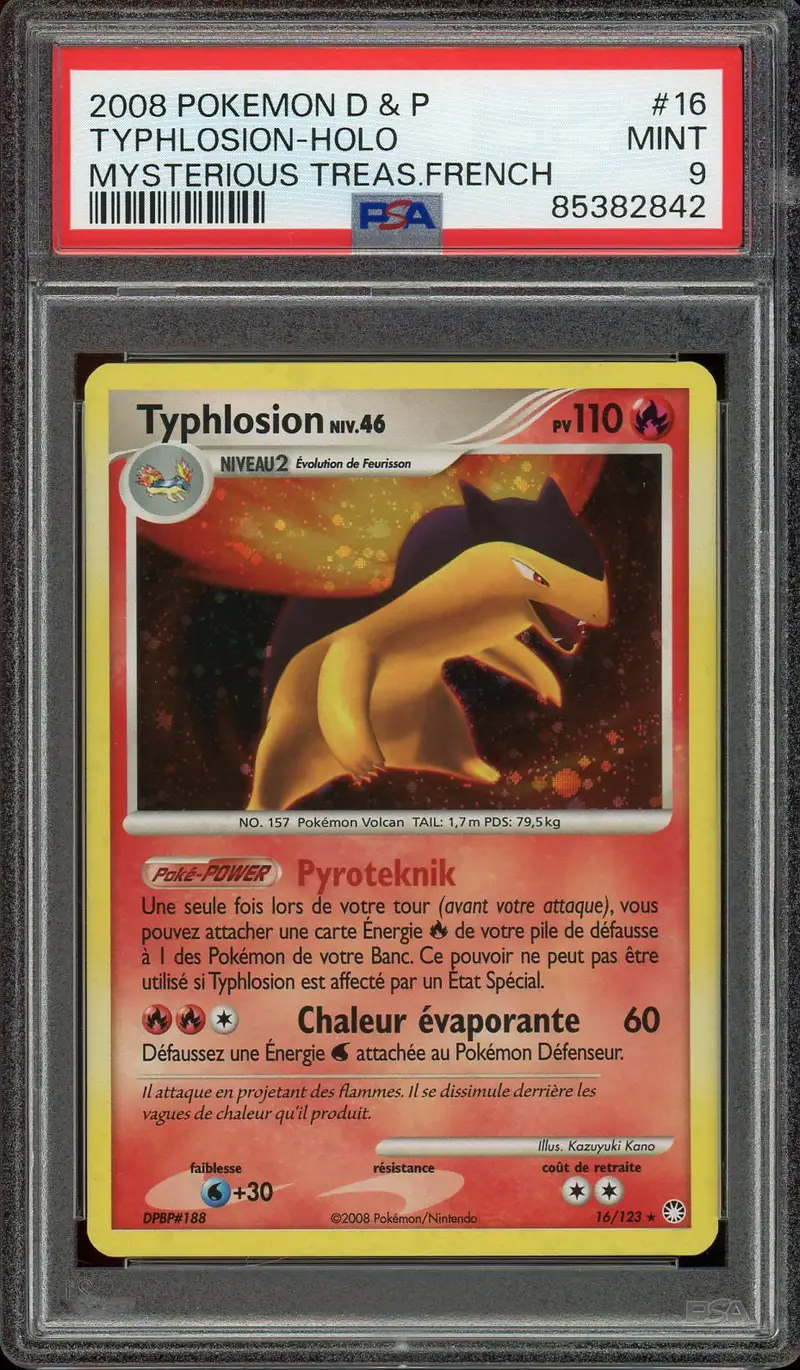 PSA 9 Typhlosion Holo