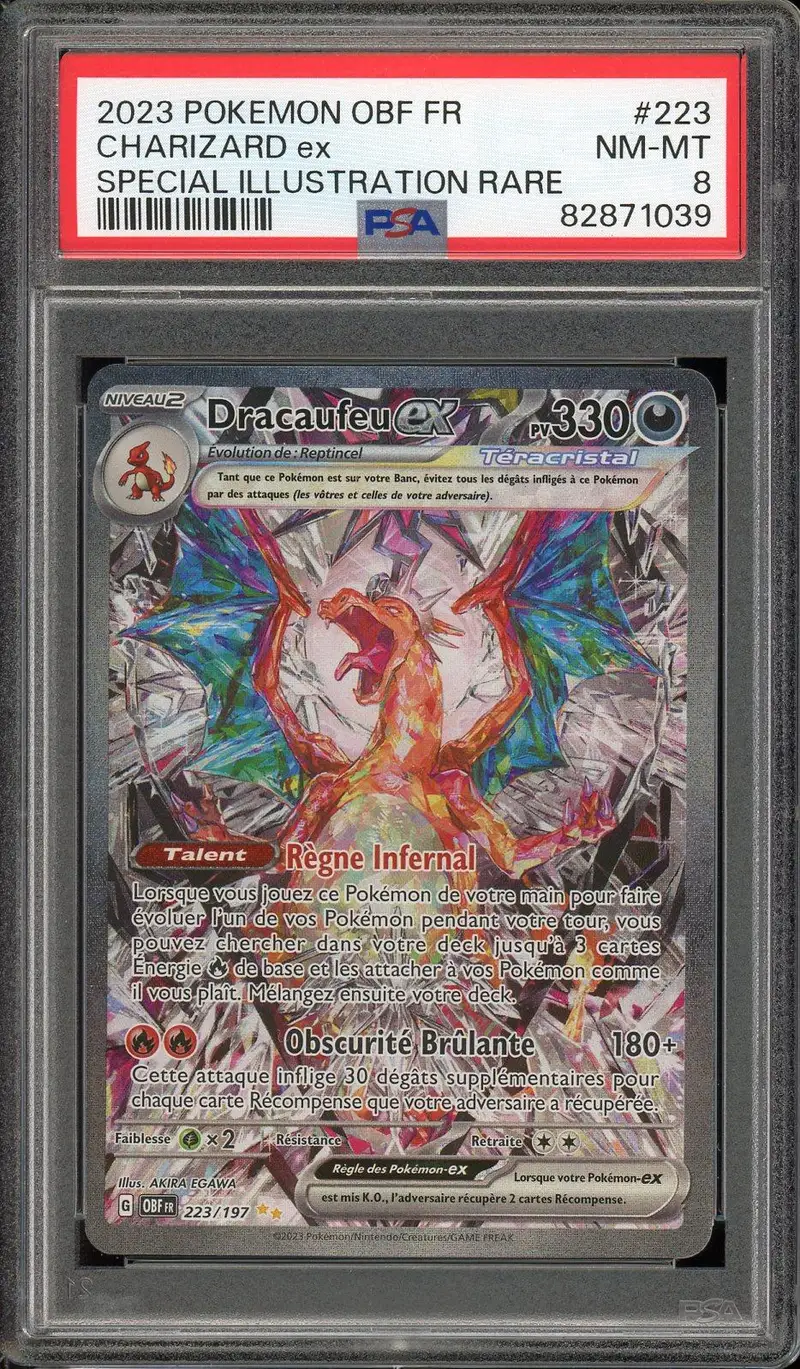 PSA 8 Dracaufeu Ex