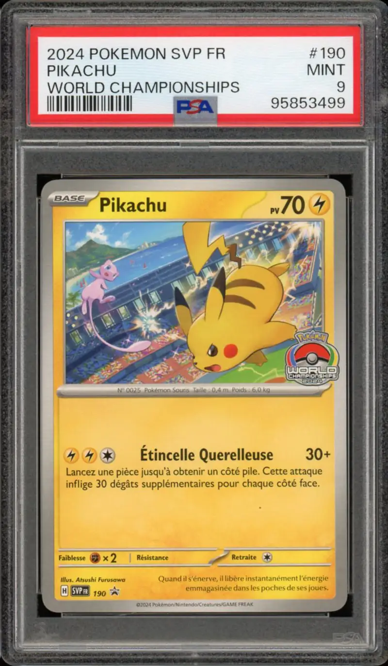 PSA 9 Pikachu