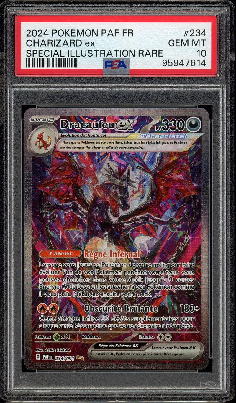 PSA 10 Dracaufeu Ex