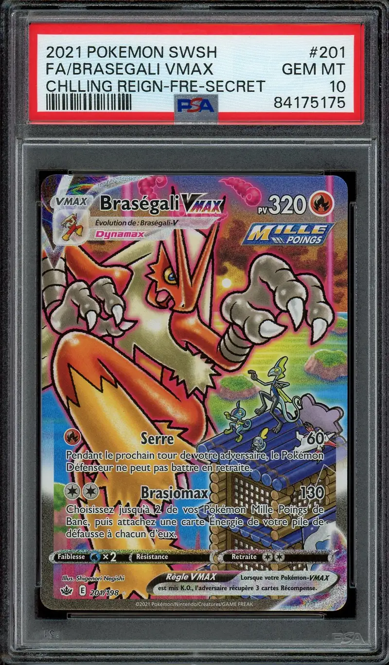 PSA 10 Braségali VMax